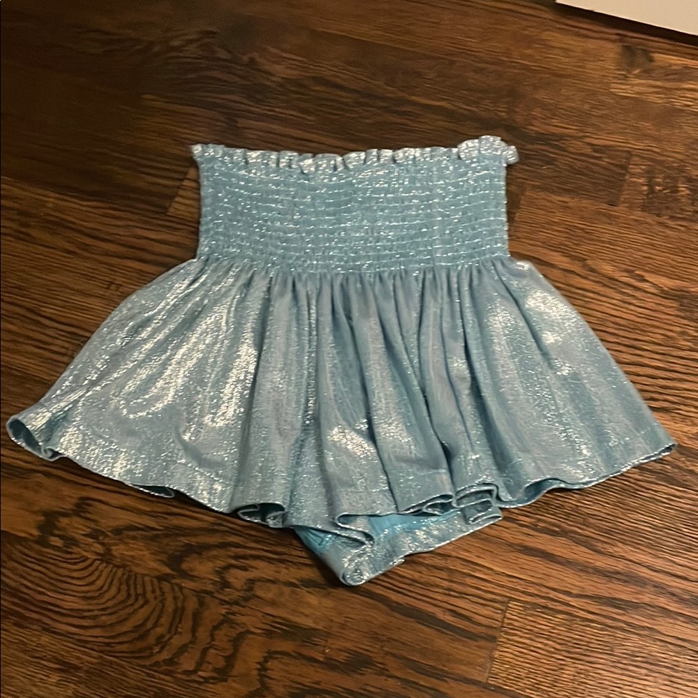 Shimmering Blue Kids Skirt